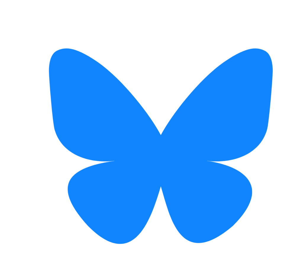 bluesky butterfly icon